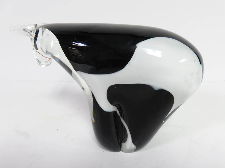 Art Glass Cow Figure