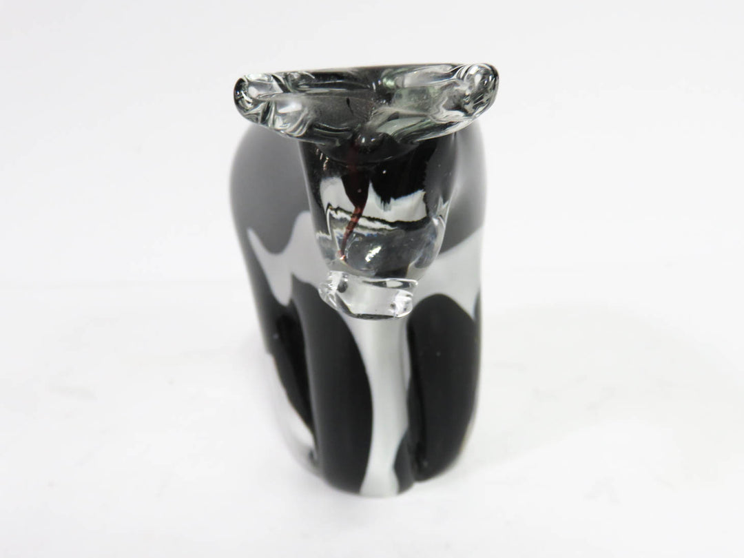 Art Glass Cow Figure