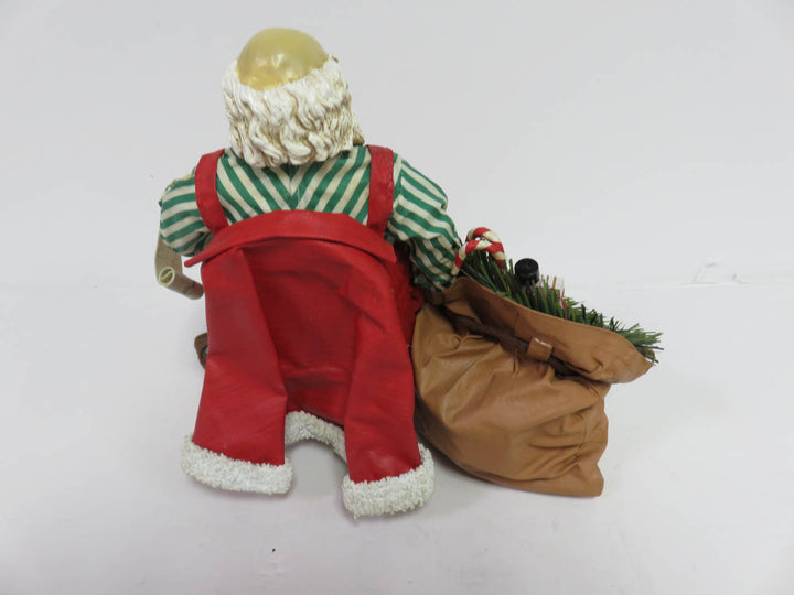 Paper Mache Santa and Bag