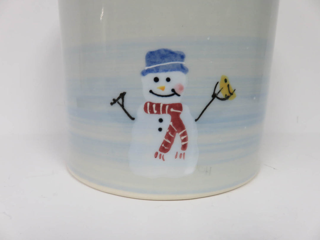 Crate & Barrel "Snow People" Cookie Jar