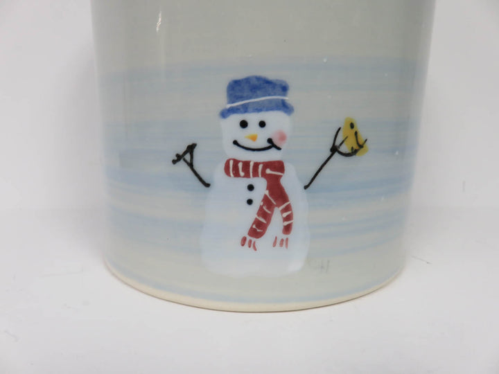 Crate & Barrel "Snow People" Cookie Jar