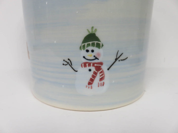 Crate & Barrel "Snow People" Cookie Jar