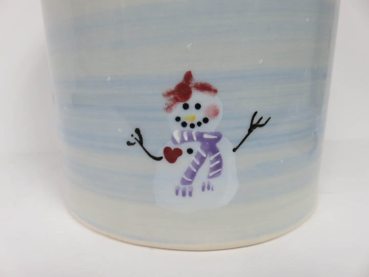 Crate & Barrel "Snow People" Cookie Jar