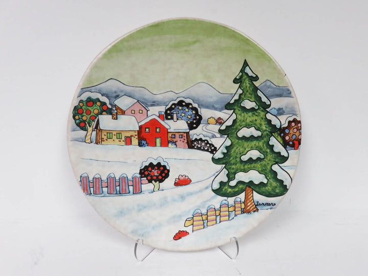 Italian Decorative Winter Plate