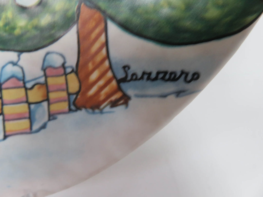 Italian Decorative Winter Plate