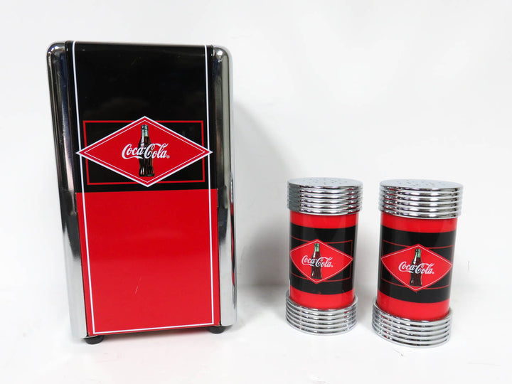 Coca Cola Salt & Pepper and Napkin Holder