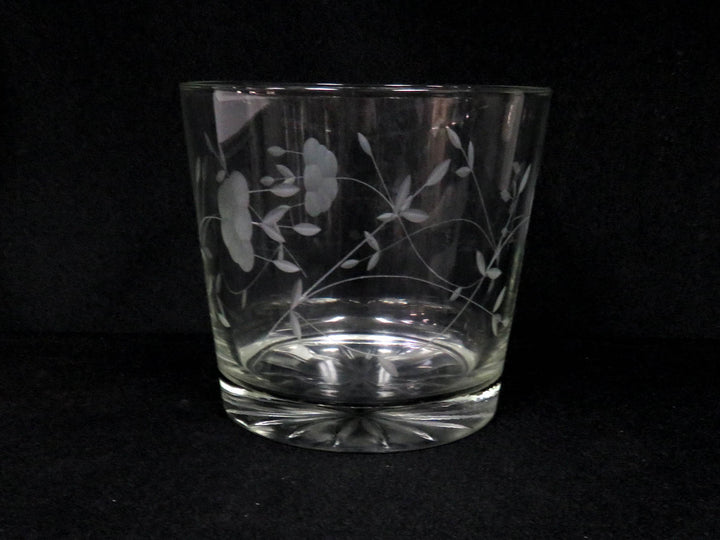 Vintage Glass Ice Bucket