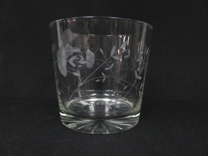 Vintage Glass Ice Bucket