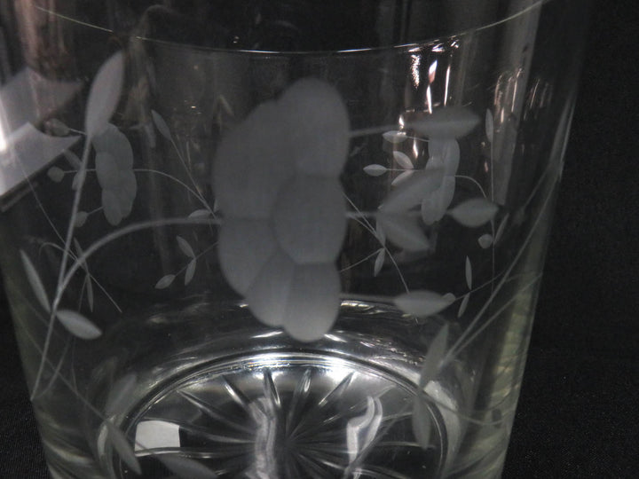 Vintage Glass Ice Bucket