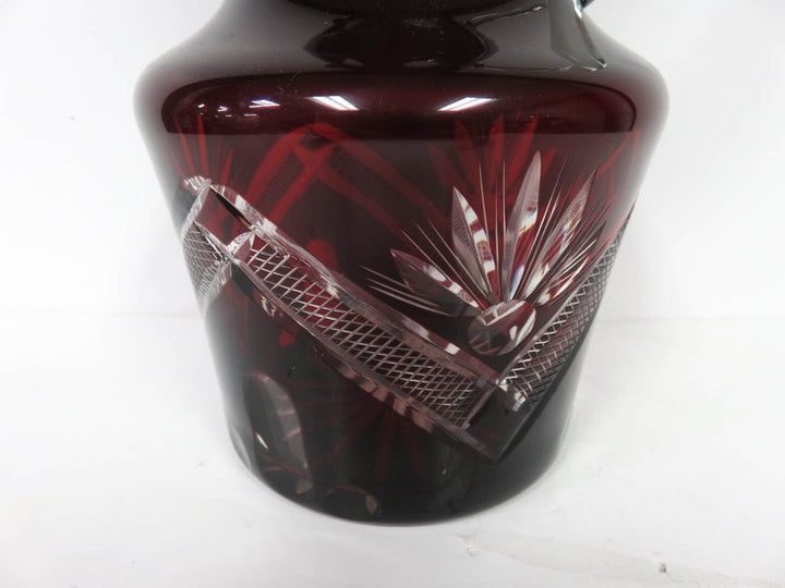 Bohemian Pitcher and Glasses