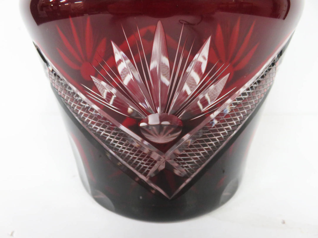 Bohemian Pitcher and Glasses