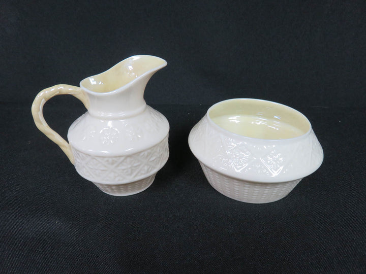 Belleek Cream & Sugar