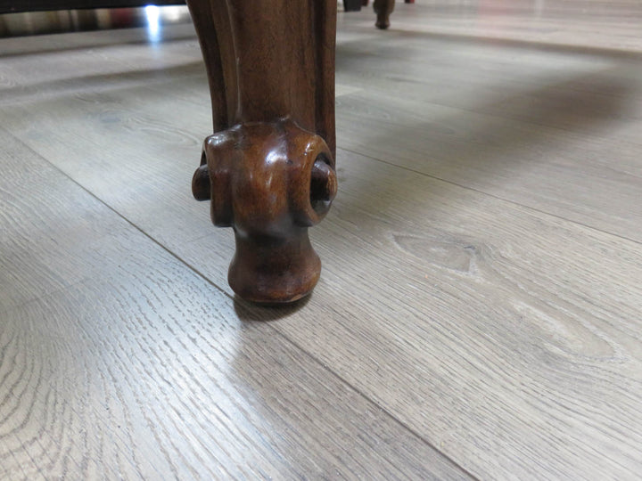 Vintage Wood & Glass Coffee Table