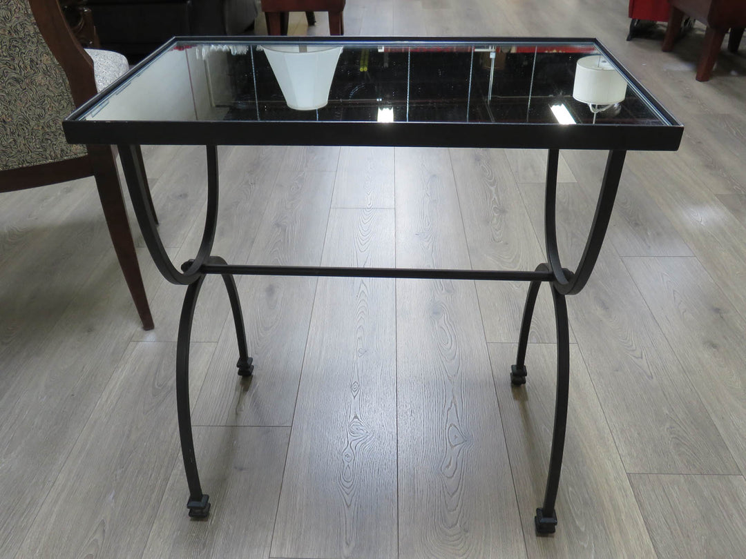Black Iron Side Table