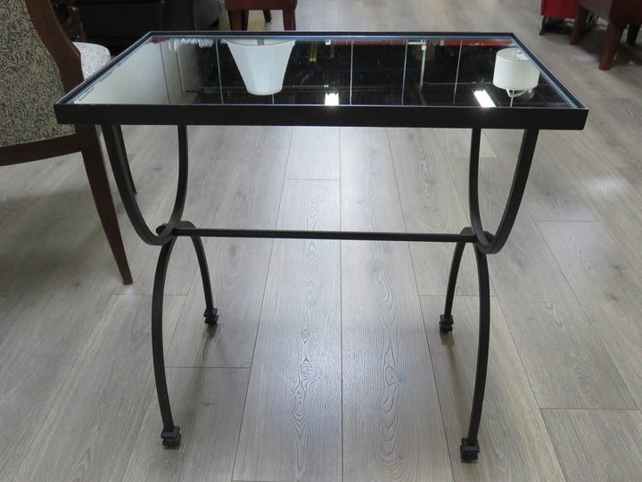 Black Iron Side Table
