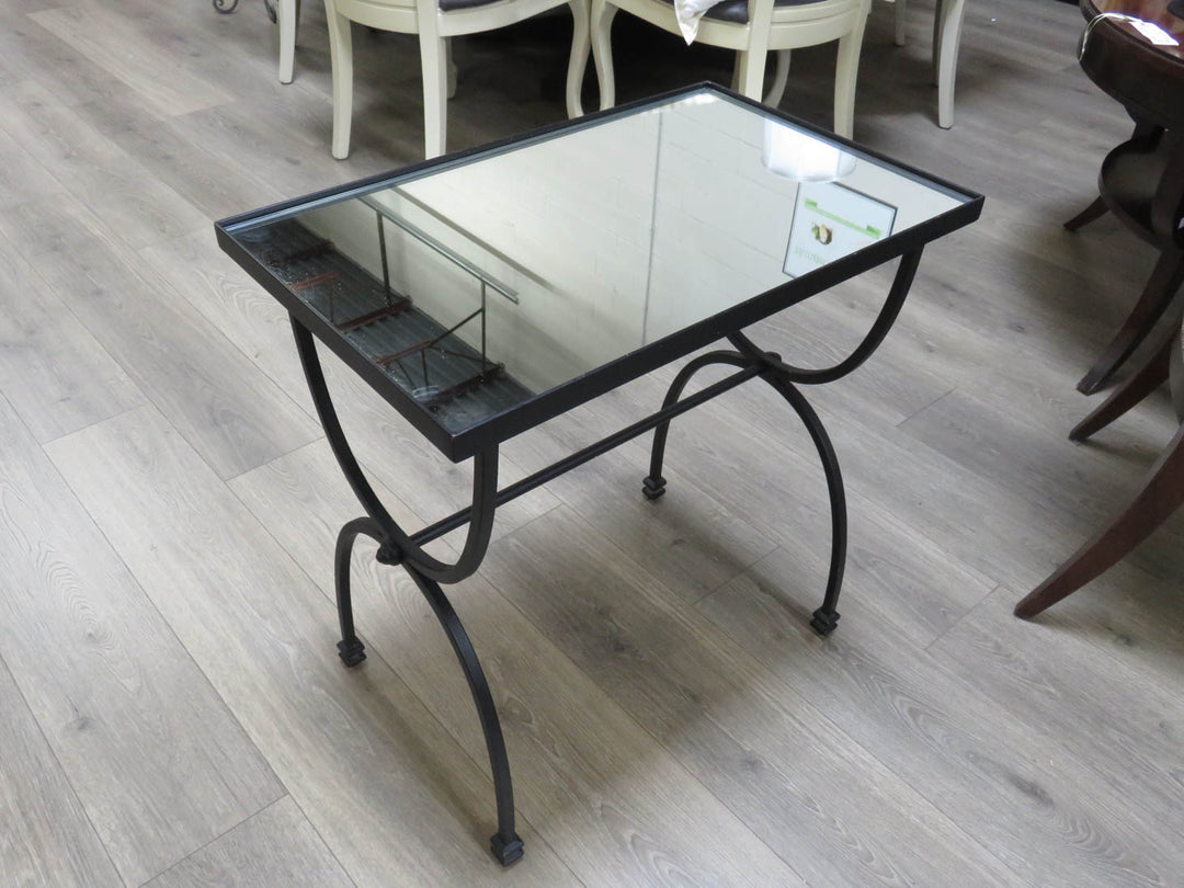Black Iron Side Table