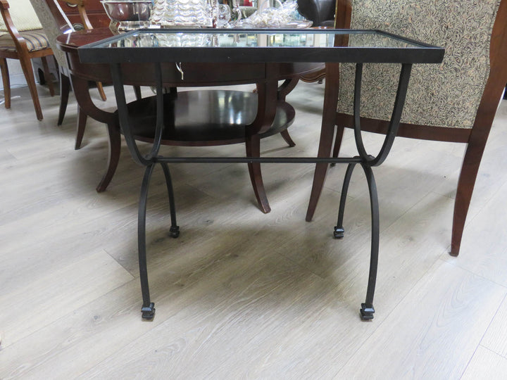 Black Iron Side Table