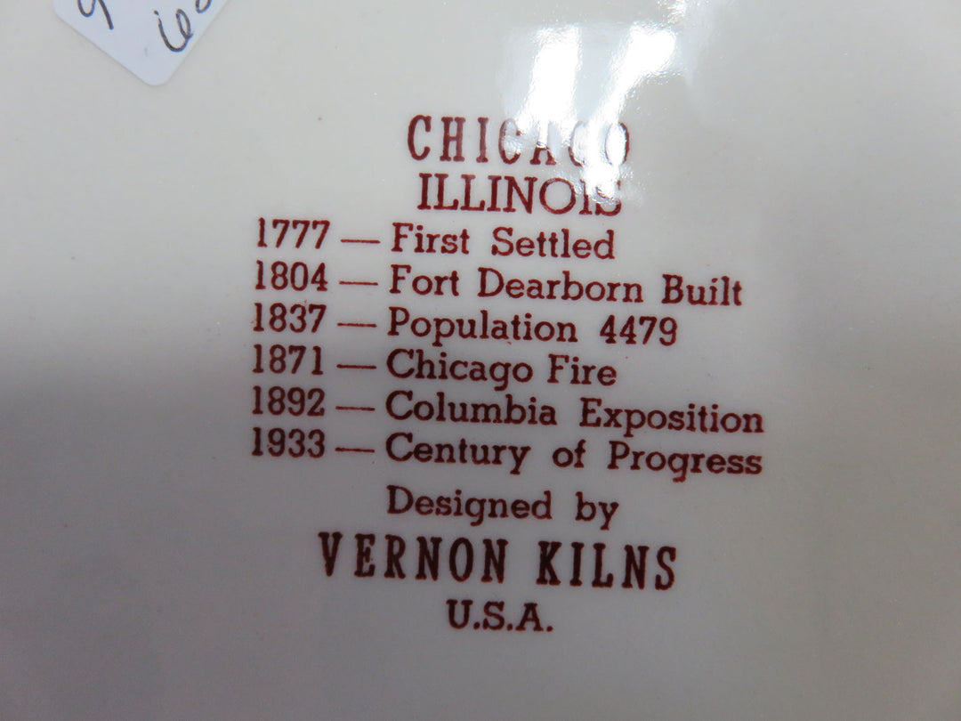 Vernon Kilns "Chicago" Plate