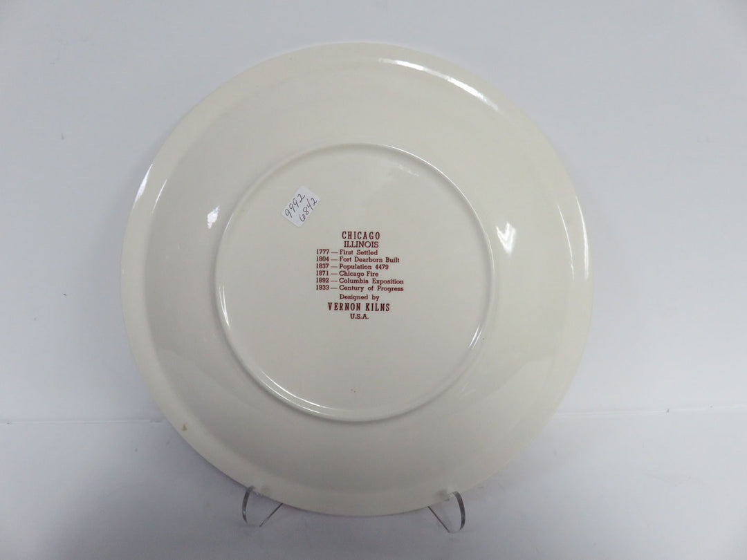 Vernon Kilns "Chicago" Plate