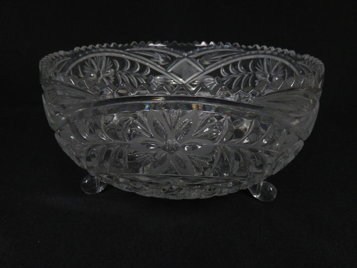 Cut Crystal Footed Bowl