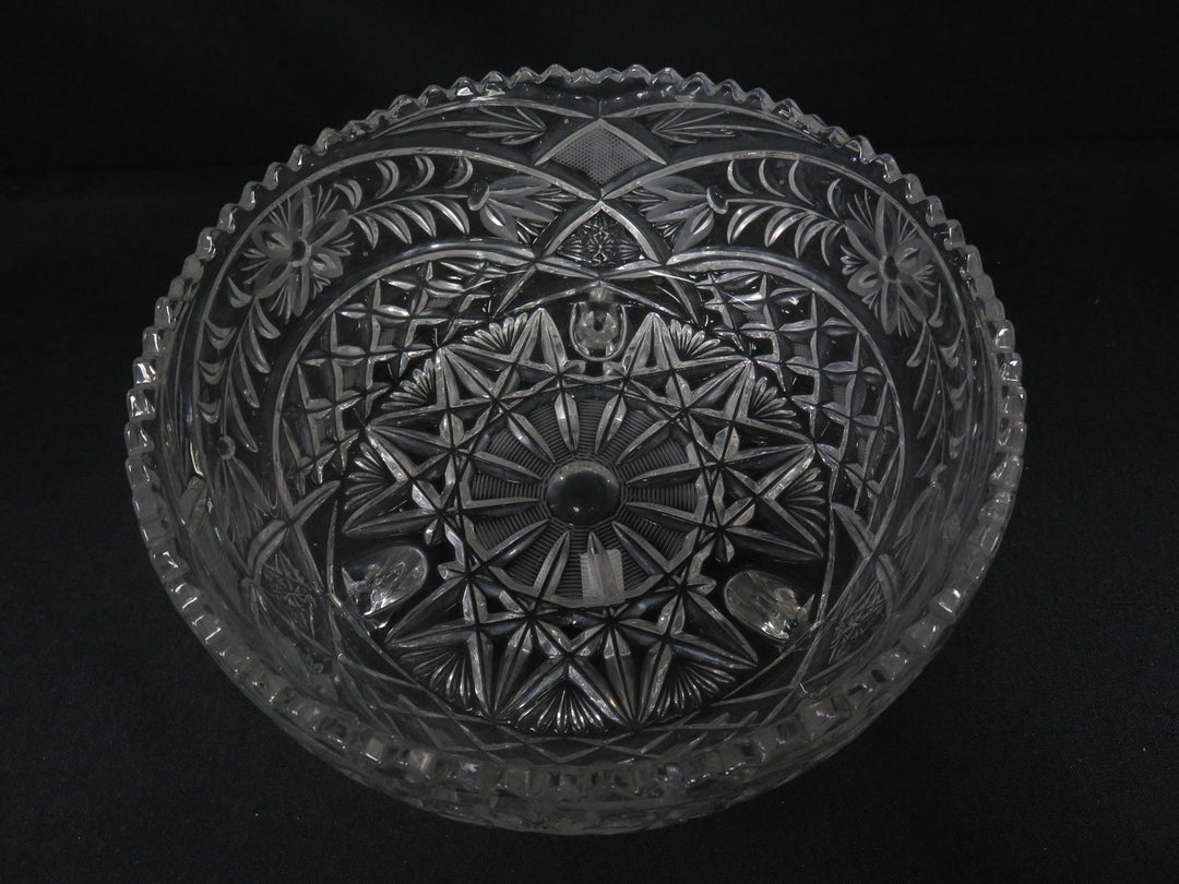 Cut Crystal Footed Bowl