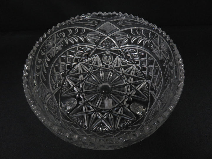 Cut Crystal Footed Bowl