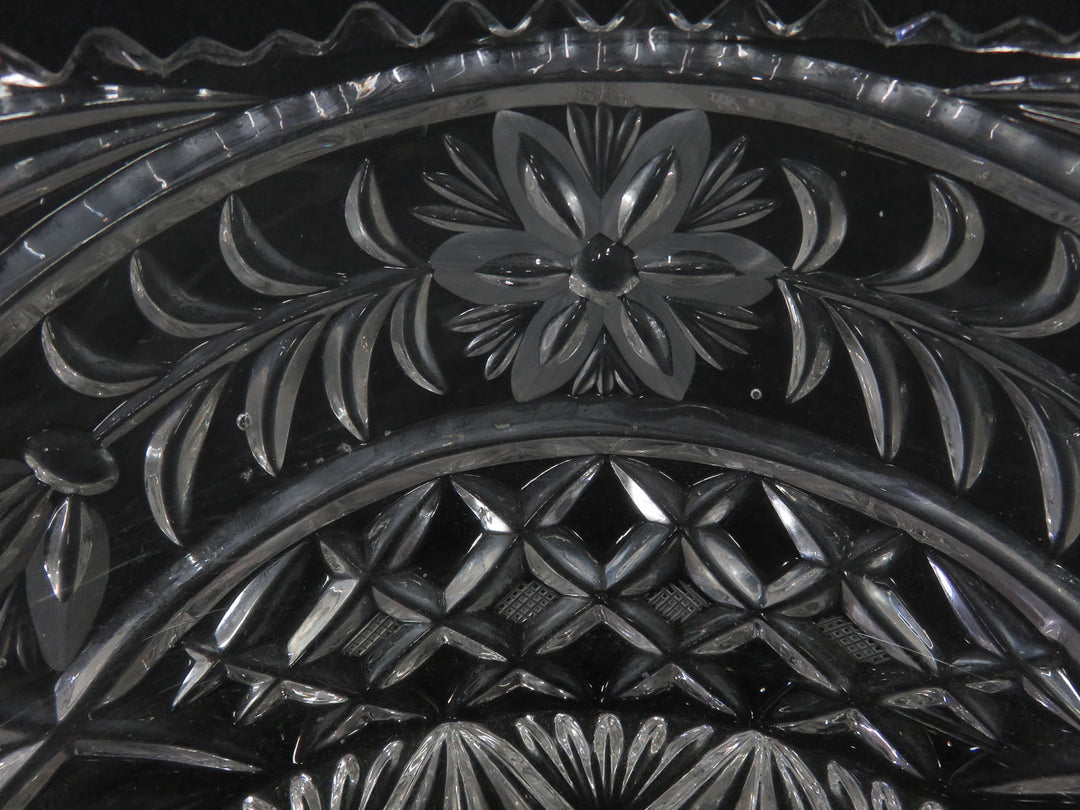 Cut Crystal Footed Bowl