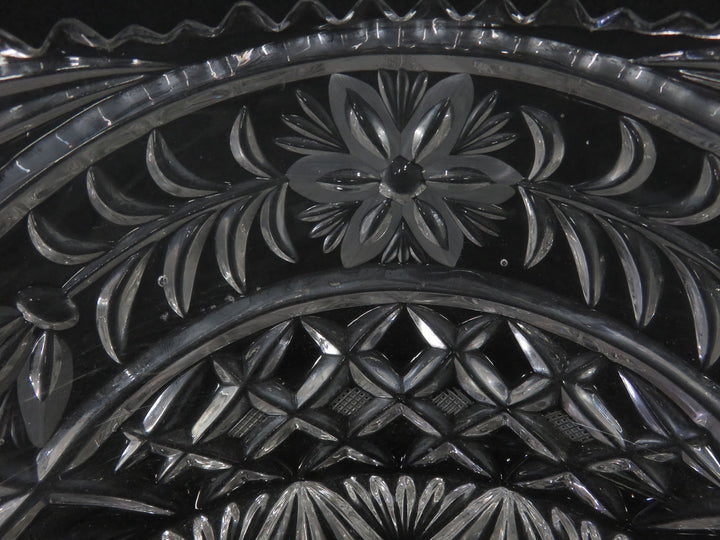 Cut Crystal Footed Bowl