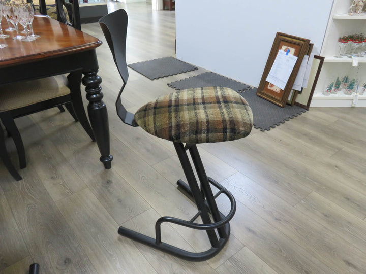 Four Contemporary Swivel Counter Chairs