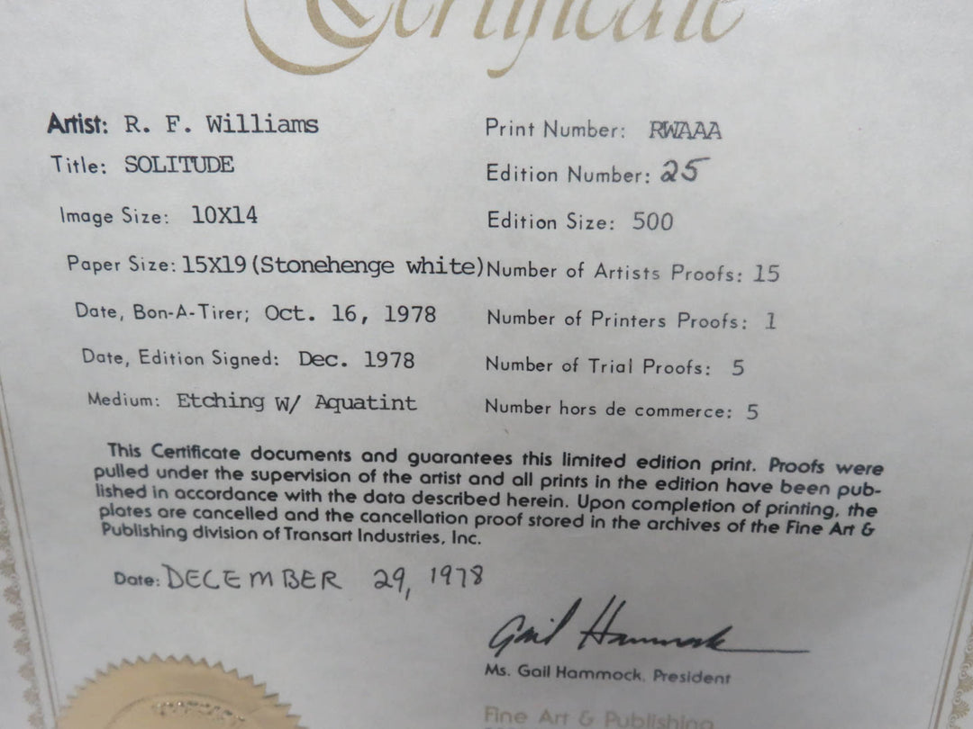 "Solitude" Limited Edition Print