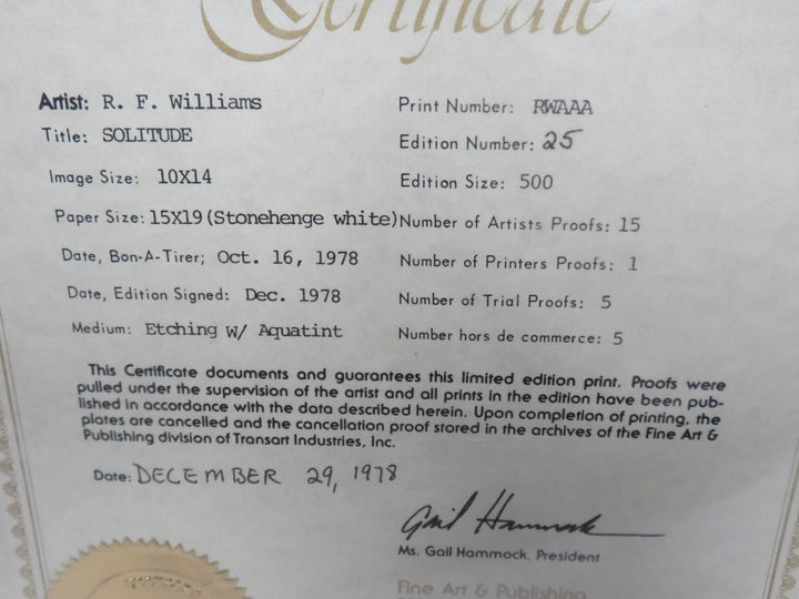 "Solitude" Limited Edition Print