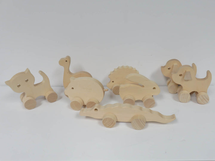 Wooden Animals on Wheels