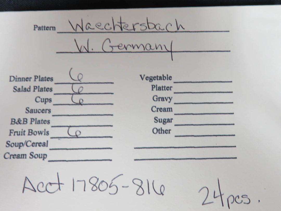 Waechtersbach Dish Set