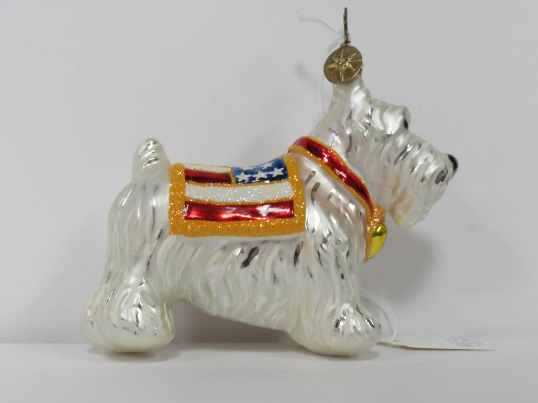 Radko Liberty Dog Ornament