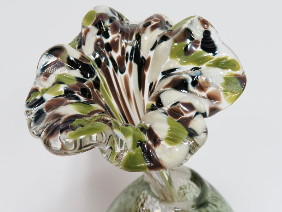 Glass Vase & Flower