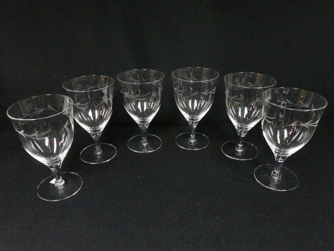 Etched Water Glasses