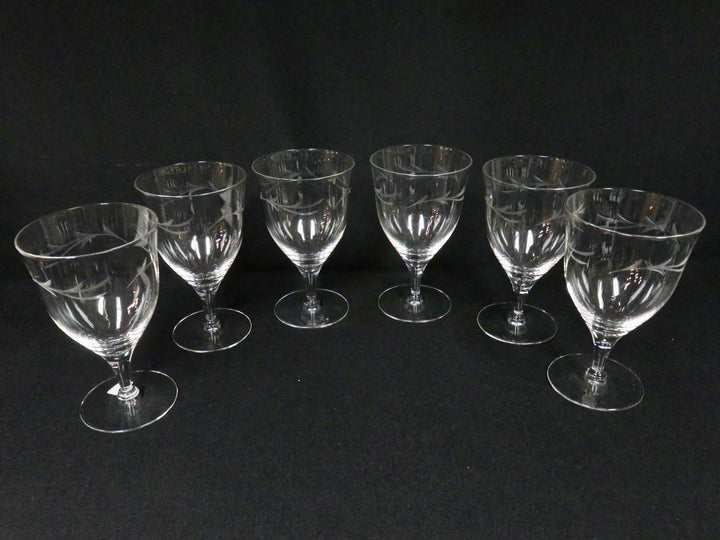Etched Water Glasses
