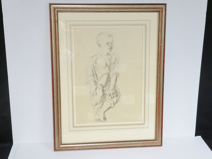 Pencil Sketch of Young Boy