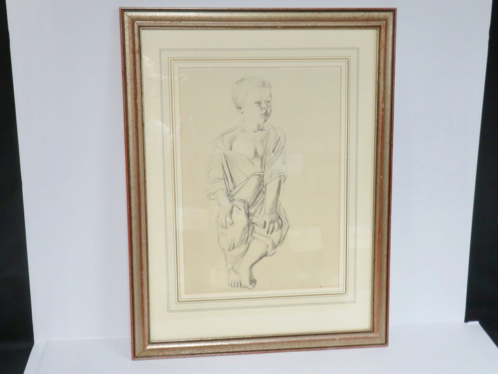 Pencil Sketch of Young Boy