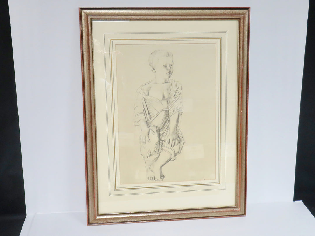 Pencil Sketch of Young Boy