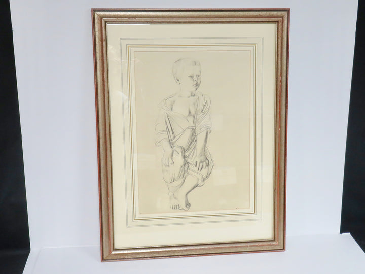 Pencil Sketch of Young Boy