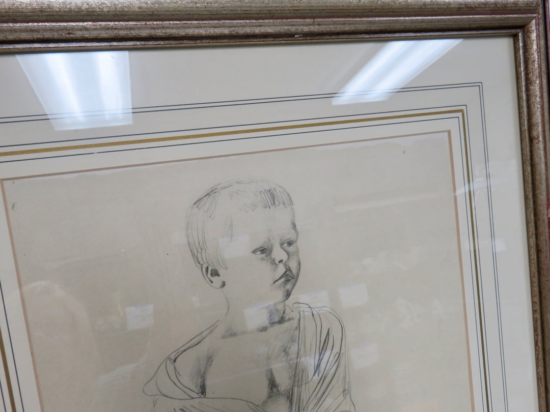 Pencil Sketch of Young Boy