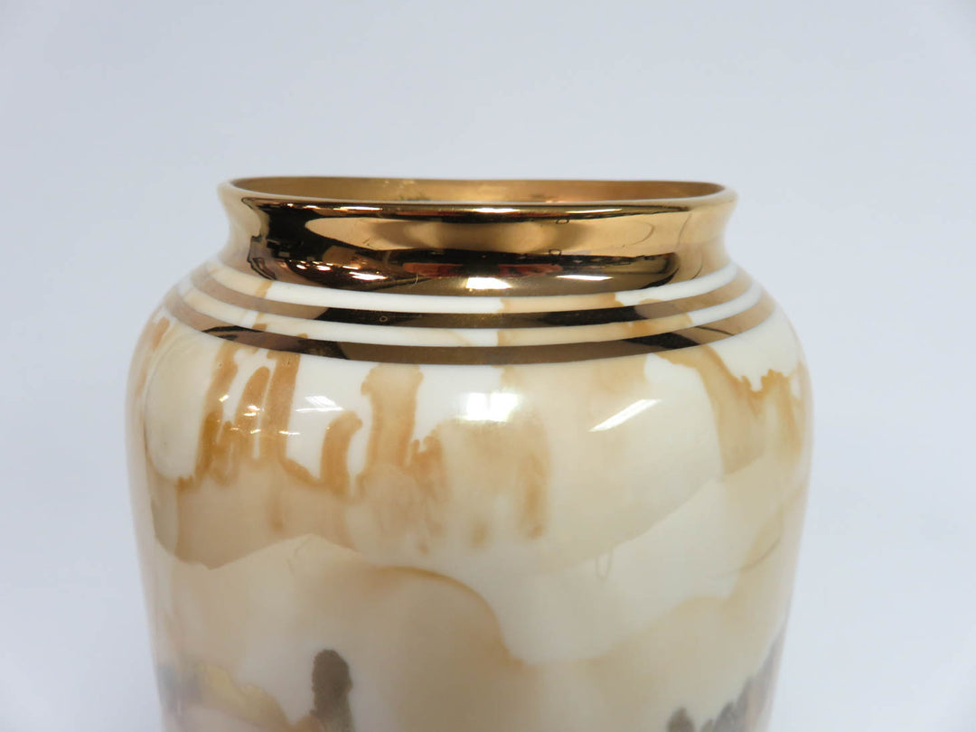 Gold Rim Decorative Vase