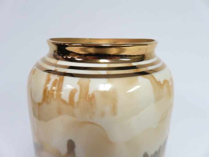 Gold Rim Decorative Vase