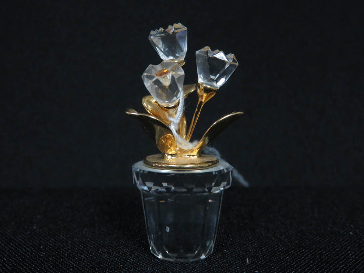Swarovski Pot of Flowers Figurine
