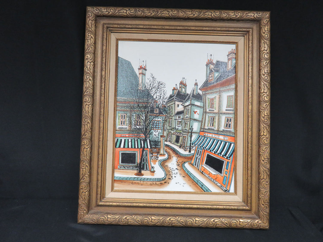 Parisian Street Scene Canvas Print