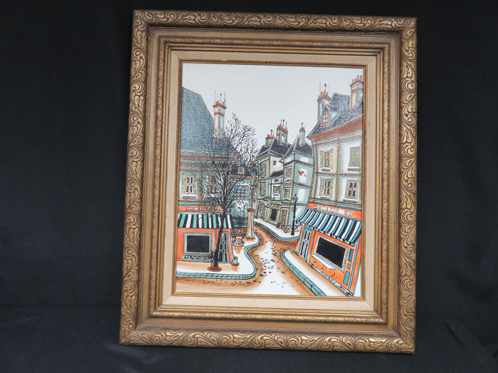 Parisian Street Scene Canvas Print