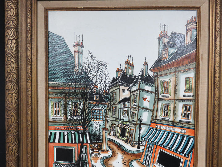 Parisian Street Scene Canvas Print