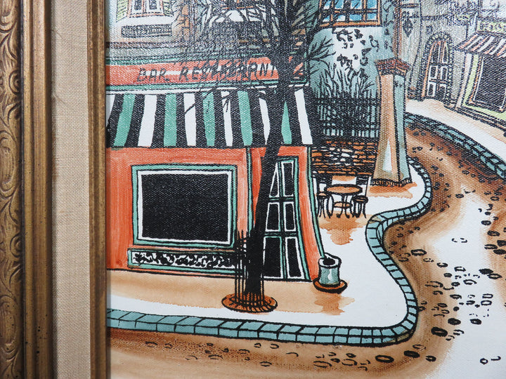 Parisian Street Scene Canvas Print