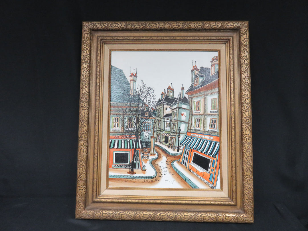 Parisian Street Scene Canvas Print